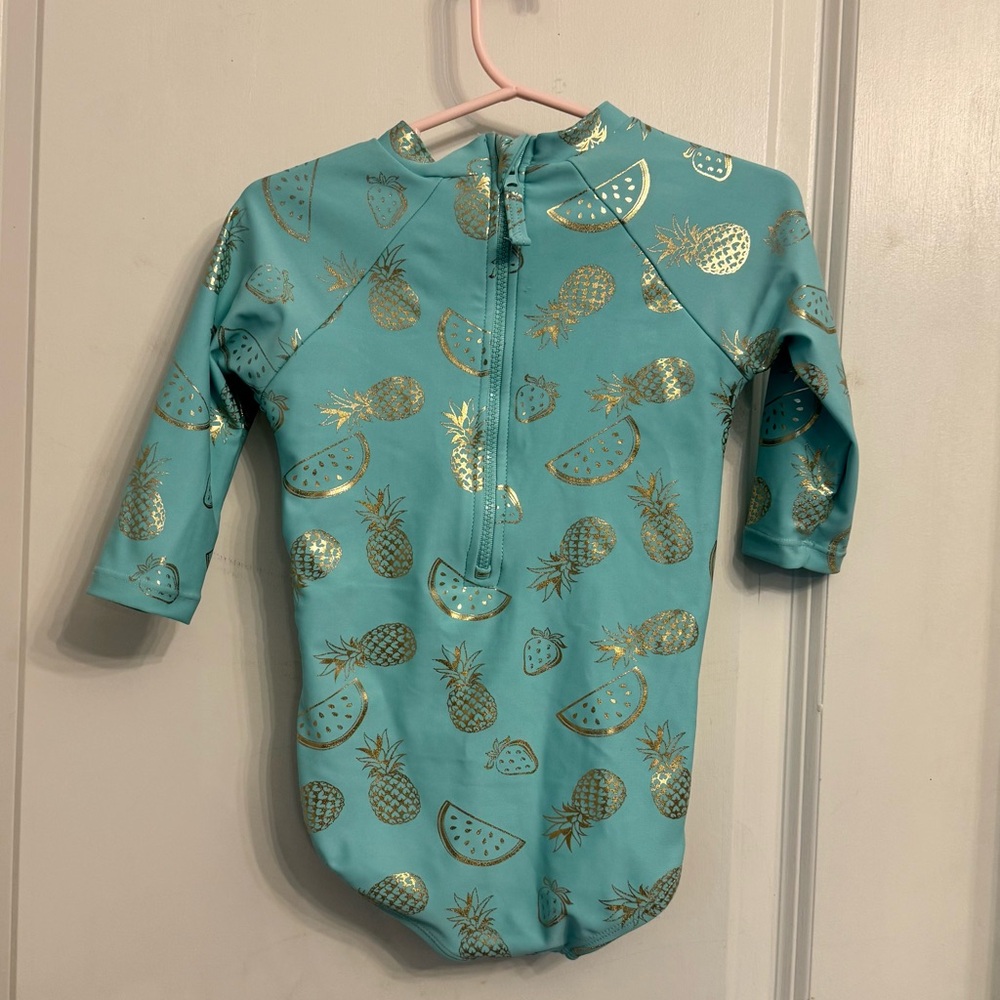 Limited Too Girls’ Rashguard – UPF 50+ One Piece Long Sleeve Sun/Sand